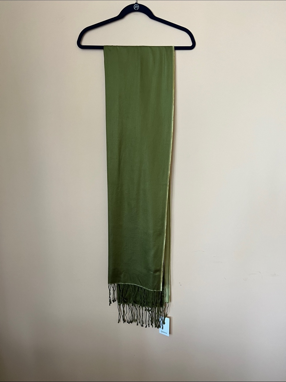 Quince 100% Silk Reversible scarf - Green